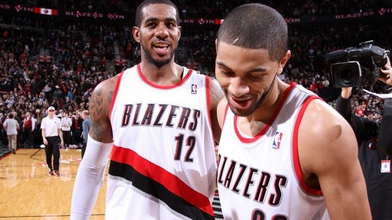 LaMarcus Aldridge i Nicolas Batum 