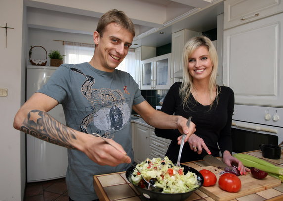 Dominika Grosicka i Kamil Grosicki (2010)