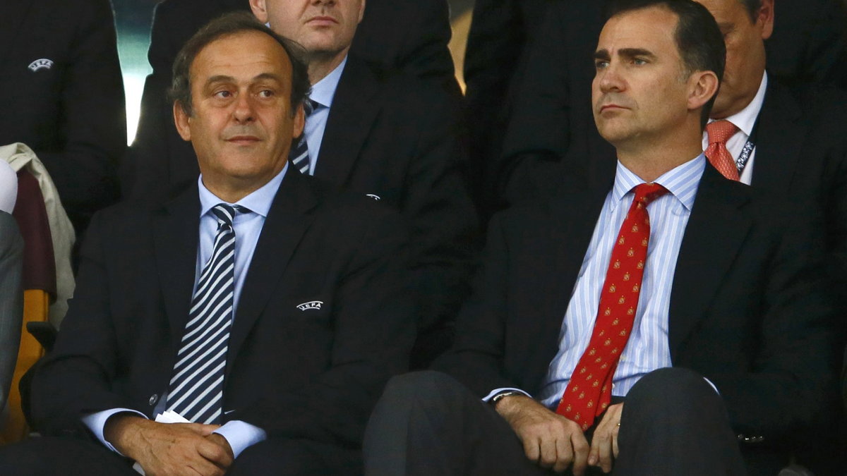 Michel Platini (L)