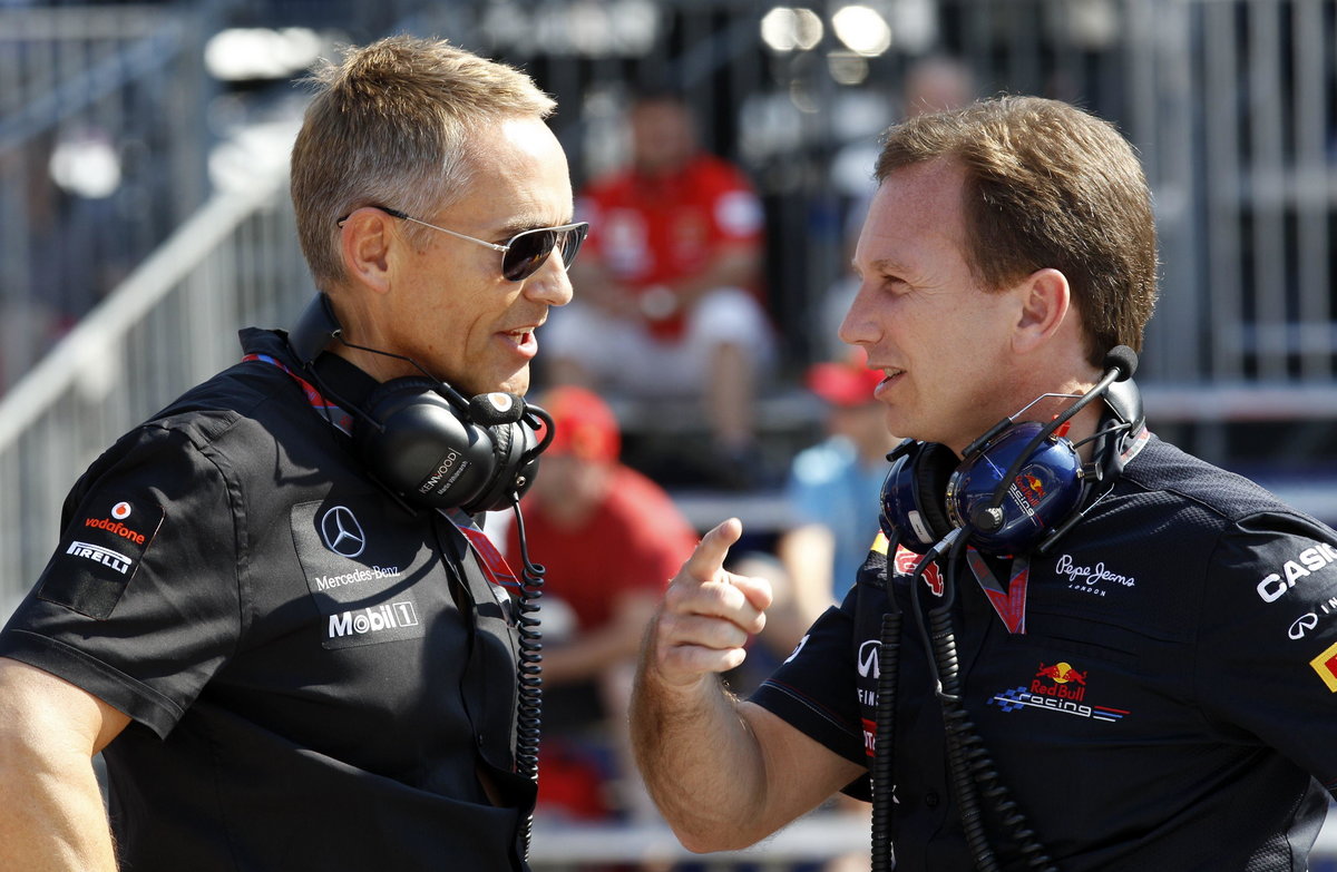 Martin Whitmarsh (L)