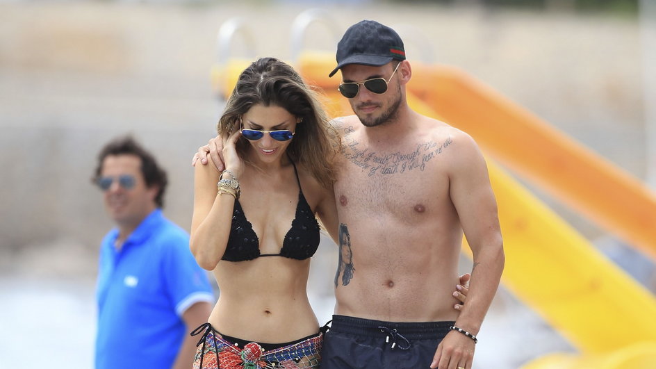 Wesley Sneijder i Yolanthe Cabau 