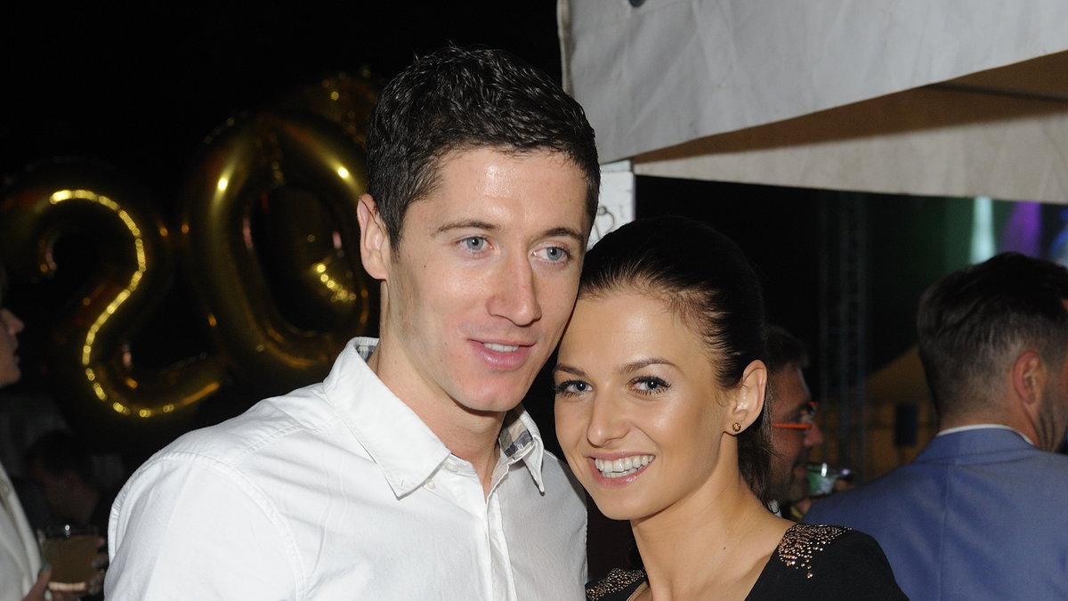 Robert Lewandowski i Anna Stachurska