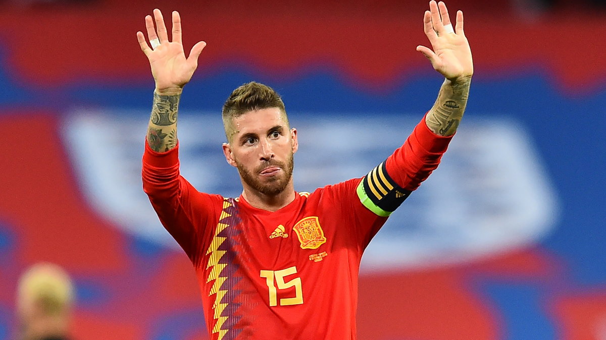 Sergio Ramos w meczu Anglia – Hiszpania