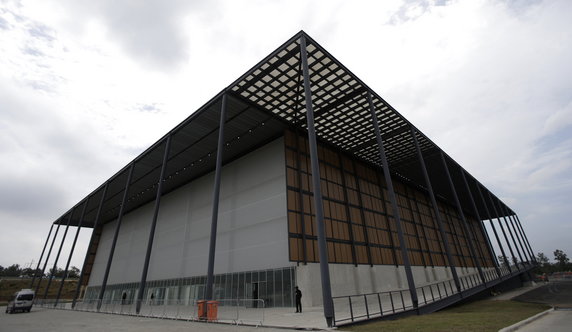 A general view of the Youth Arena, in Deodoro Olympic Park, which will host basketball matches and the fencing section of modern pentathlon during the Rio 2016 Olympic Games in Rio de Janeiro
