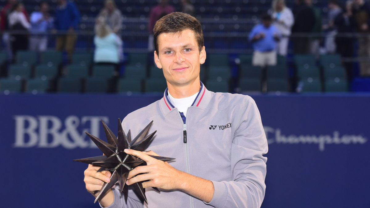 Hubert Hurkacz ze swoim pierwszym trofeum