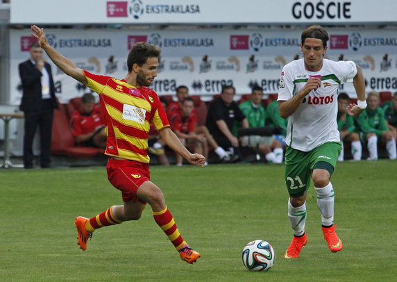 PIŁKA NOŻNA EKSTRAKLASA JAGIELLONIA LECHIA GDAŃSK (Dani Quintana Stojan Vranjes )