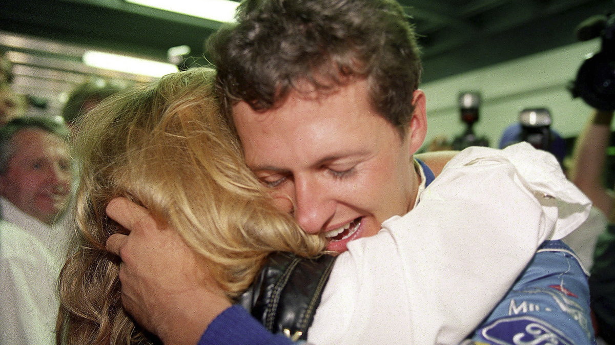 Michael Schumacher wraz z żoną