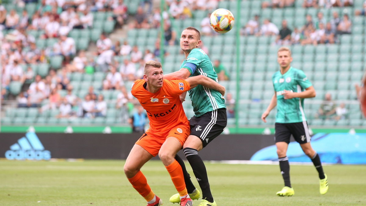 Patryk Szysz (Zagłębie Lubin) i Artur Jędrzejczyk (Legia Warszawa)