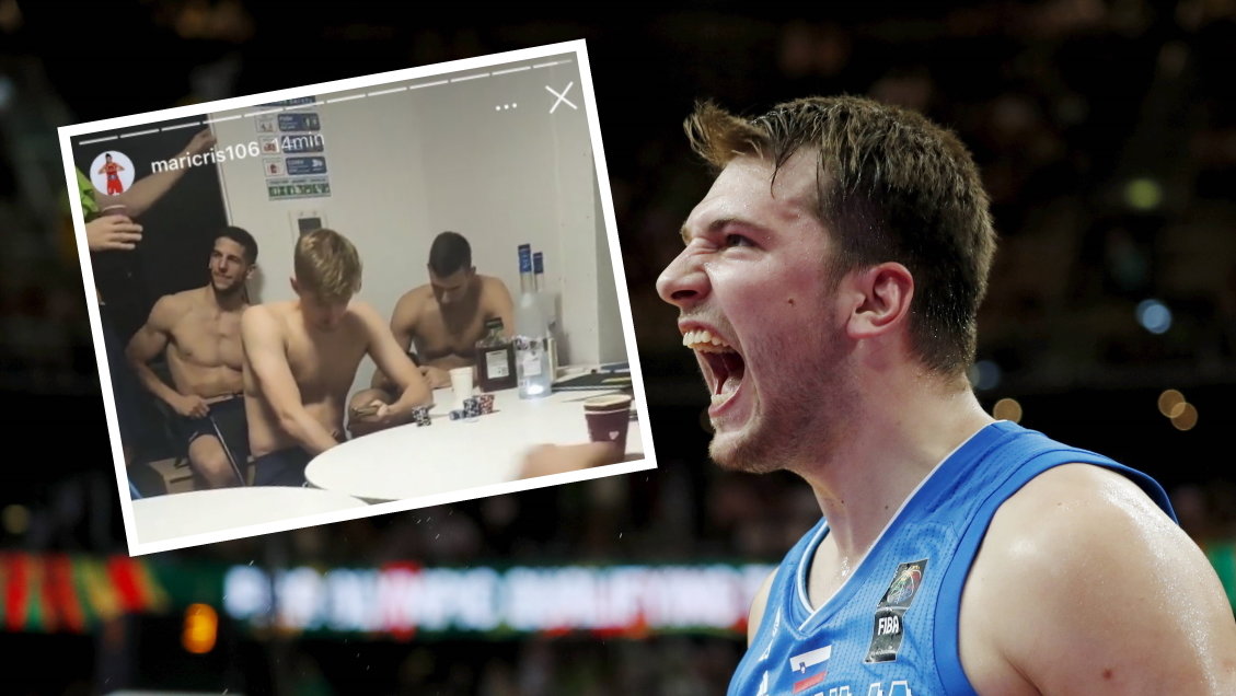 Słoweńscy koszykarze balowali przy alkoholu i złamali koronawirusowe obostrzenia podczas igrzysk w Tokio (Na zdjęciu głównym: Luka Doncic)