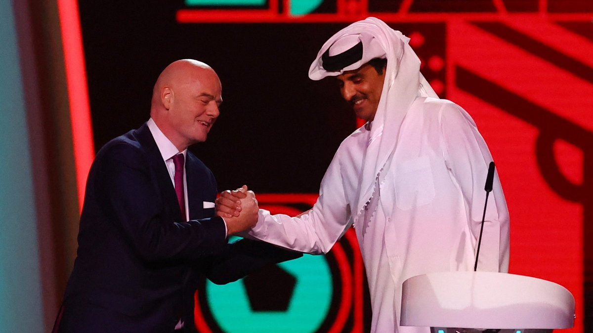 Gianni Infantino i emir Kataru Tamim ibn Hamad Al Sani