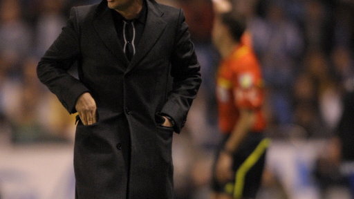 Jose Mourinho w czasie meczu Deportivo - Real