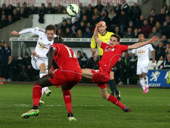 BRITAIN SOCCER ENGLISH PREMIER LEAGUE (Swansea vs Liverpool)