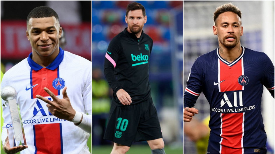 Kylian Mbappe, Leo Messi i Neymar