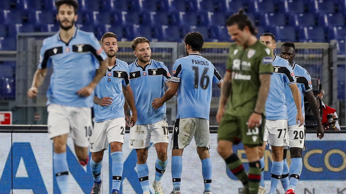 Lazio - Cagliari, Ciro Immobile (trzeci z lewej)