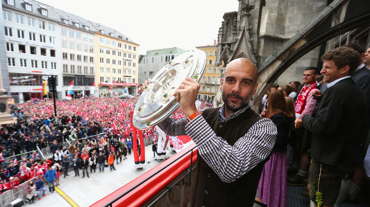 FC Bayern Munich Celebrate Winning The Bundesliga