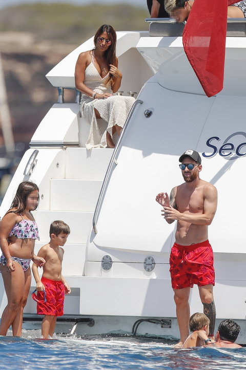 Lionel Messi z rodziną na wakacjach
