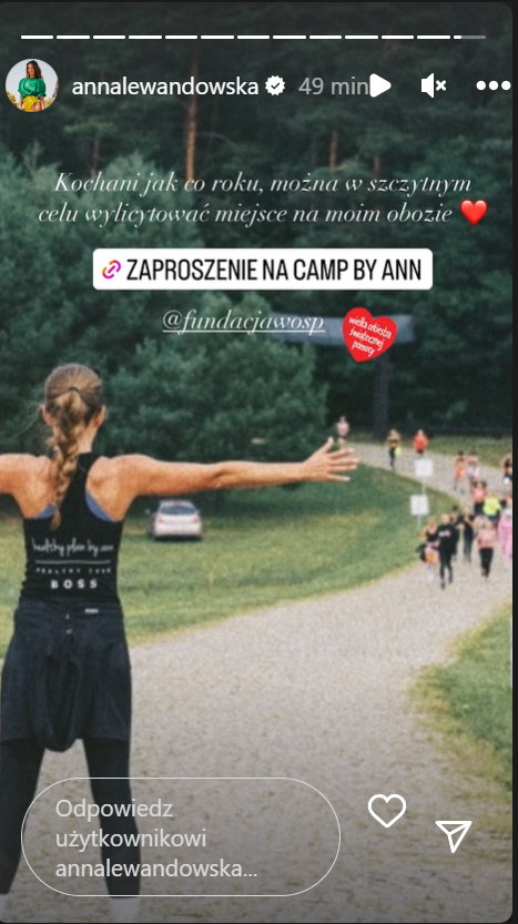 Anna Lewandowska wspiera WOŚP