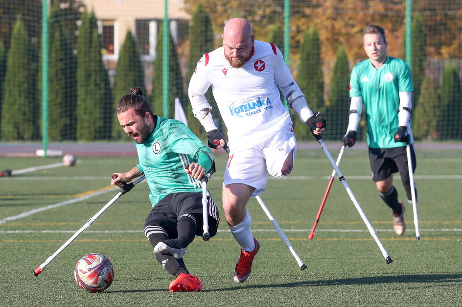 Mariusz Adamczyk (Wisła Kraków) i Bartosz Łastowski (Legia Warszawa)