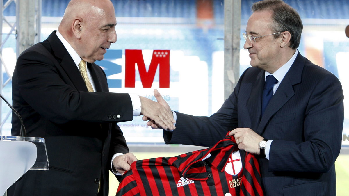 Adriano Galliani (z lewej) i Florentino Perez