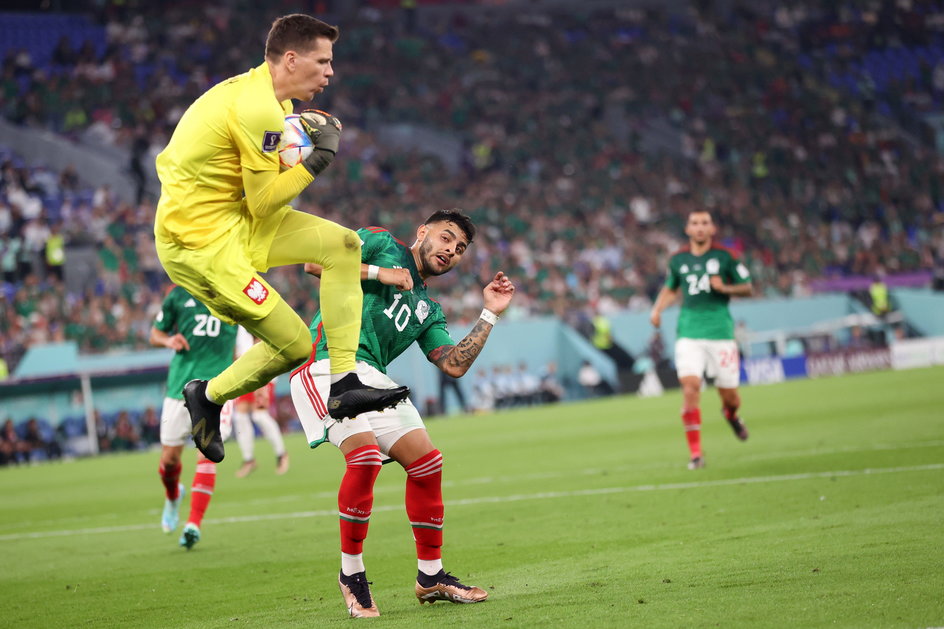 Wojciech Szczęsny i reprezentanci Meksyku