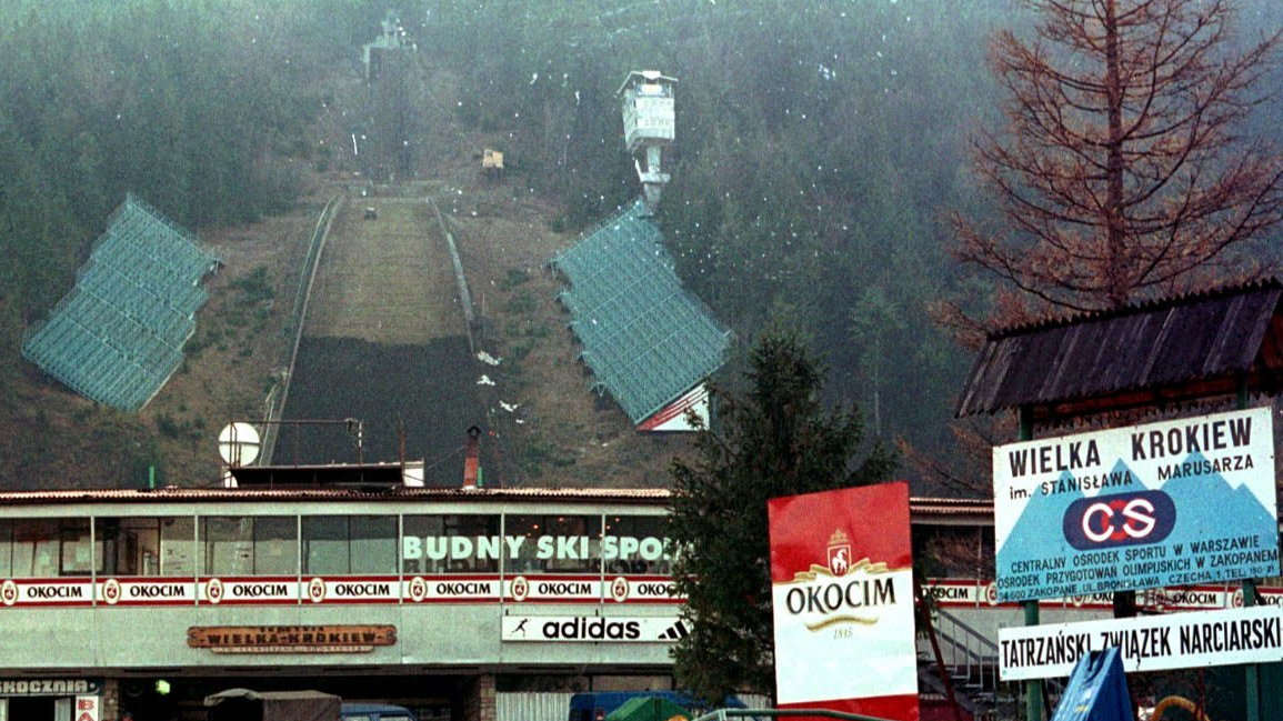 Przebudowa Wielkiej Krokwi w 2000 r.