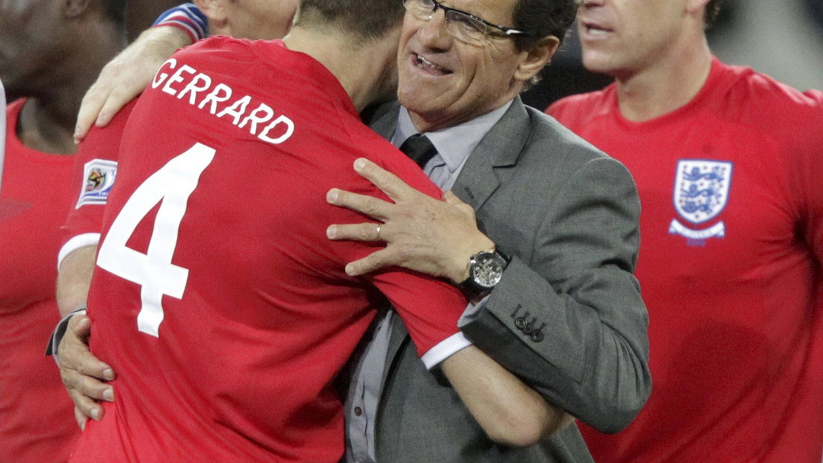 Gerrard w objęciach Capello