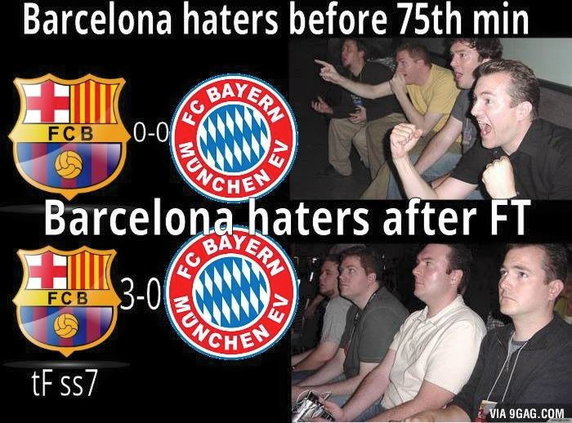 Memy po meczu FC Barcelona - Bayern Monachium