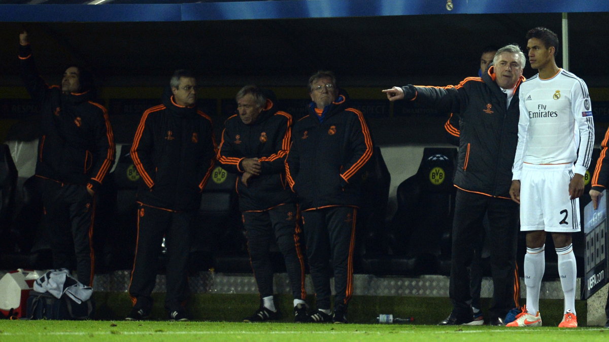 Carlo Ancelotti i Raphael Varane