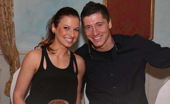 Anna i Robert Lewandowsky w 2012 roku Firo Newspix