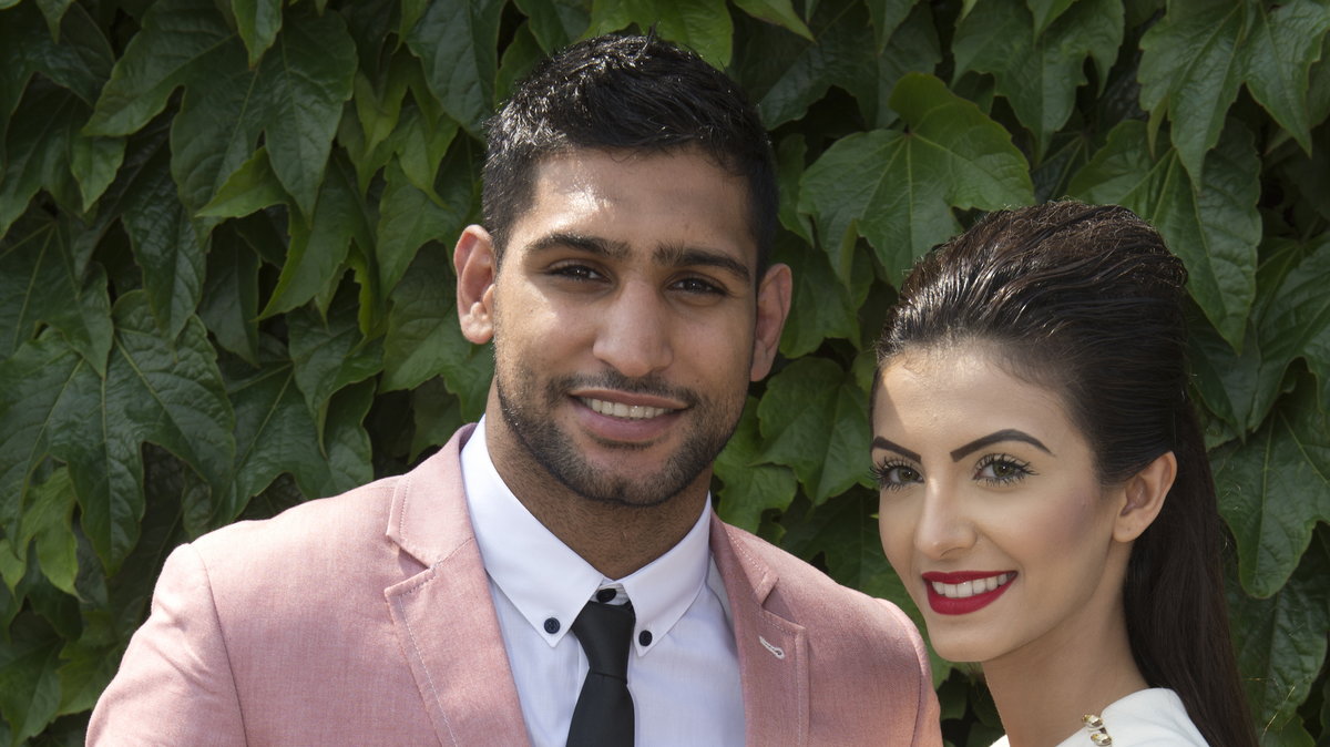 Amir Khan z żoną Faryal Makhdoom