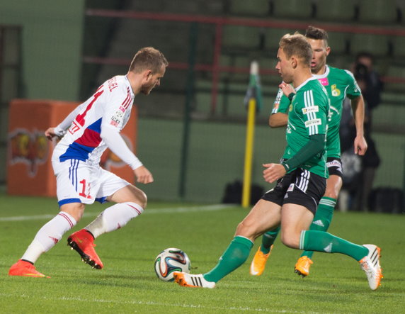 PIŁKA NOŻNA EKSTRAKLASA PGE BEŁCHATÓW GÓRNIK ZABRZE  (Kamil Poźniak Roman Gergel )