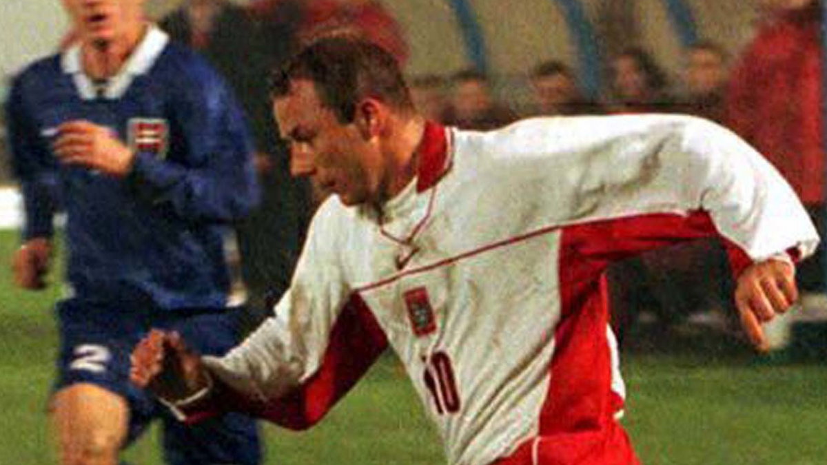Wojciech Kowalczyk w barwach reprezentacji Polski (1999 r.)