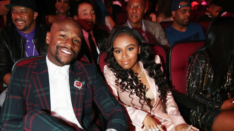 Floyd Mayweather Jr z córką Iyanną