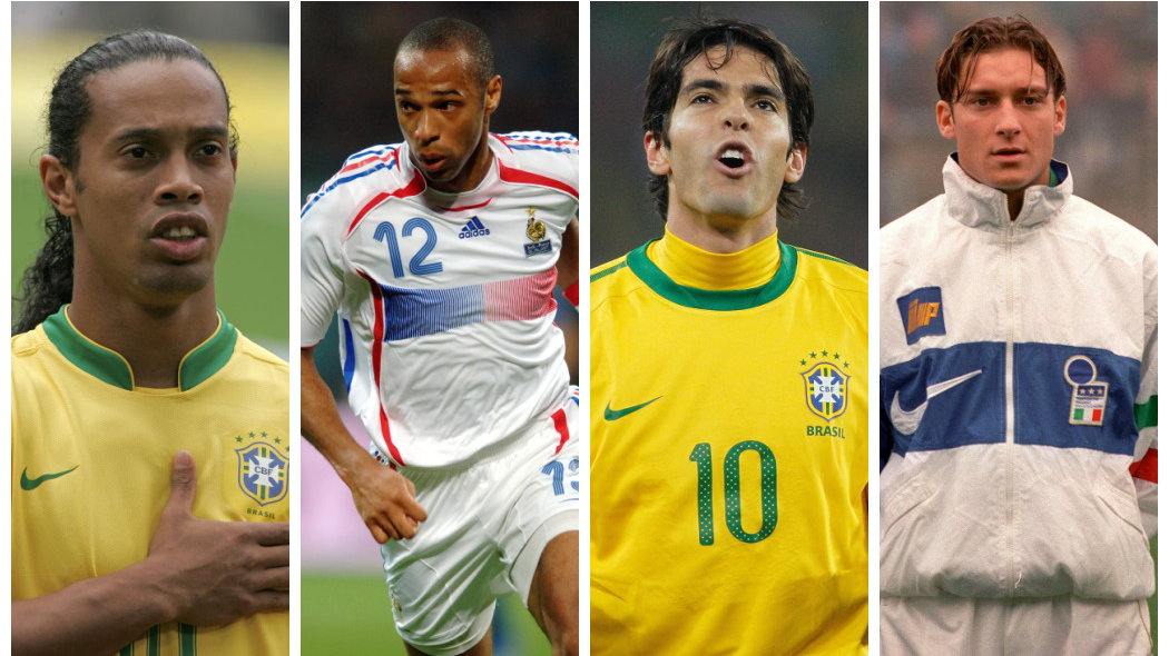 Ronaldinho, Thierry Henry, Kaka i Francesco Totti