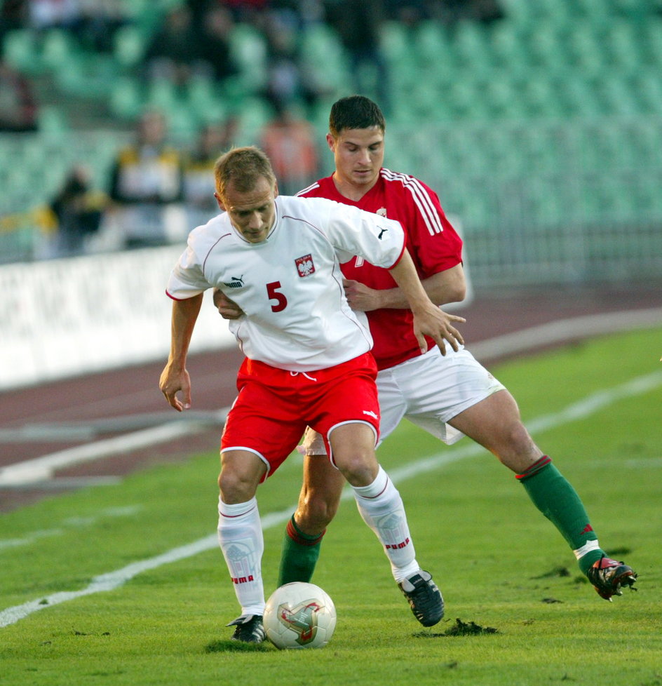 Tomasz Rząsa w meczu reprezentacji Polski z Węgrami (1:2)