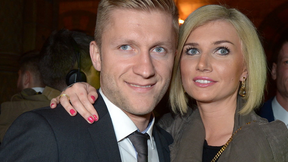 Agata Błaszczykowska i Jakub Błaszczykowski w 2013 r.