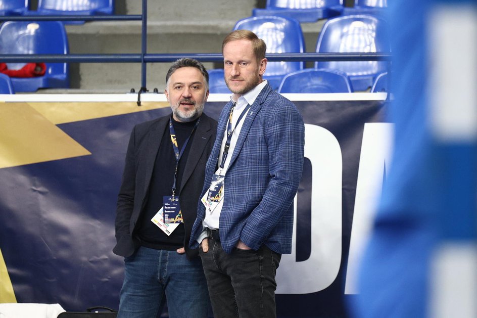 President of Orlen Wisła Płock Artur Stanowski and its sports director Adam Wiśniewski,