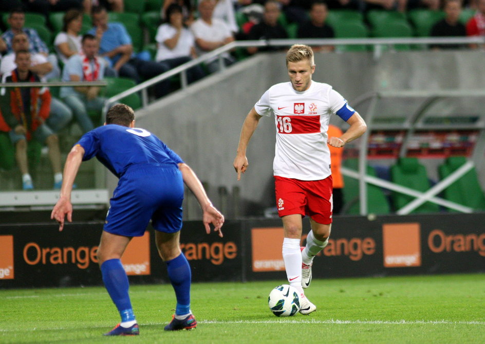 Jakub Błaszczykowski w meczu Polska - Mołdawia w 2012 r.
