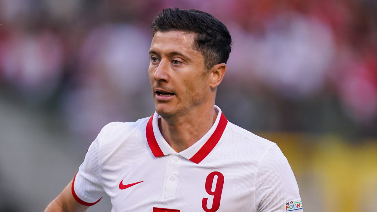 Robert Lewandowski w barwach reprezentacji Polski