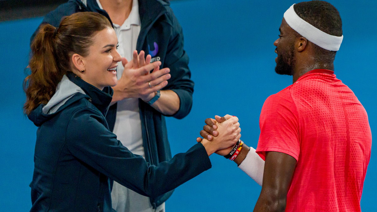 Agnieszka Radwańska i Frances Tiafoe