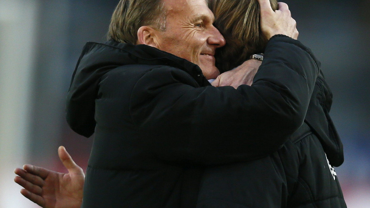 Hans-Joachim Watzke (L)