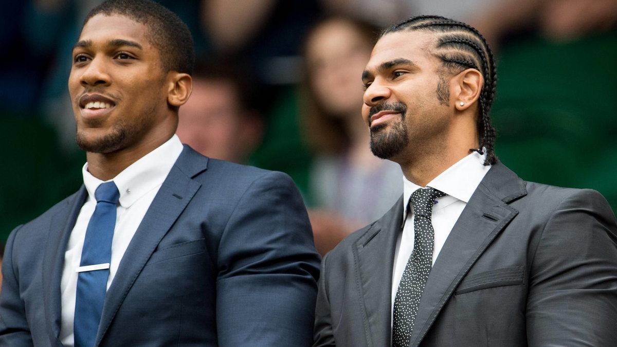 David Haye i Anthony Joshua (z lewej)