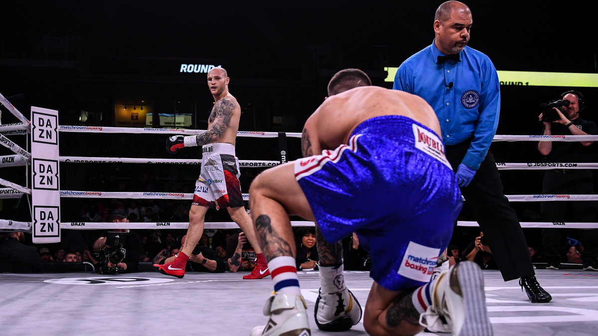 Maciej Sulęcki (w tle) i Gabriel Rosado (tyłem)