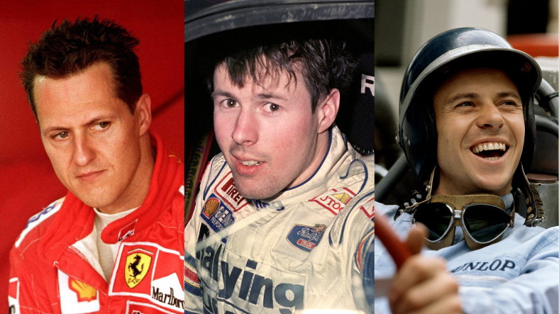 Michael Schumacher, Colin McRae i Jim Clark