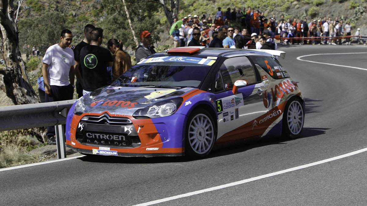 Robert Kubica - objazd trasy Rajdu Wysp Kanaryjskich