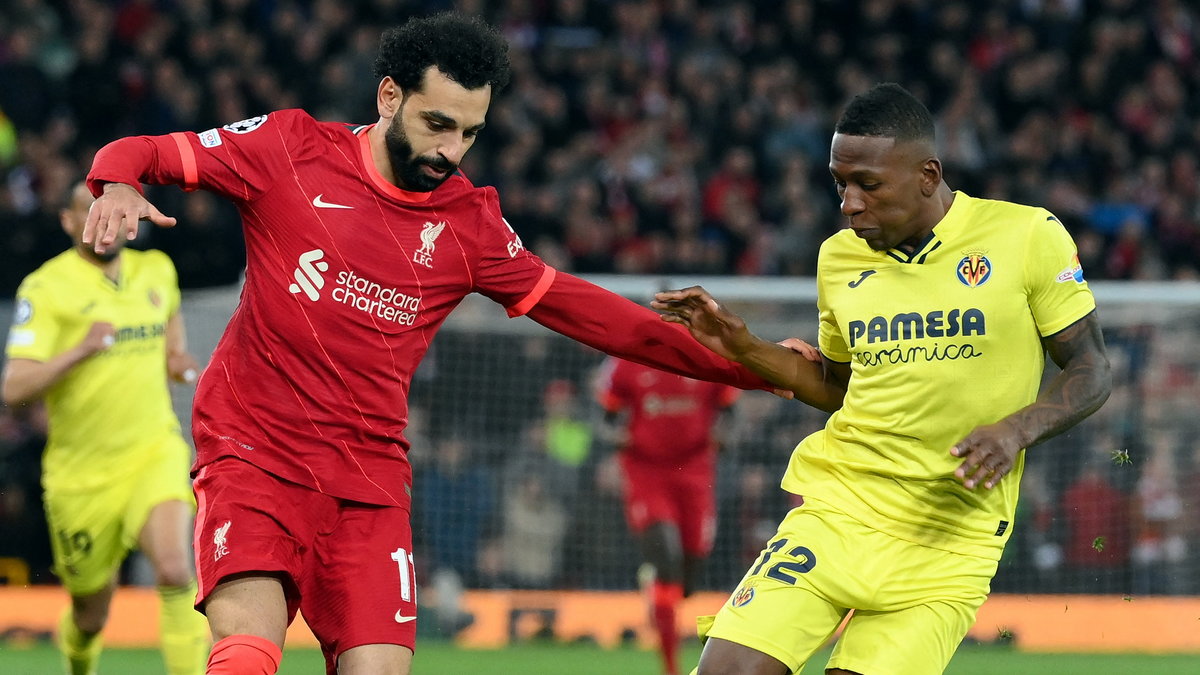 Mohamed Salah, Pervis Estupiñán, Liverpool - Villarreal