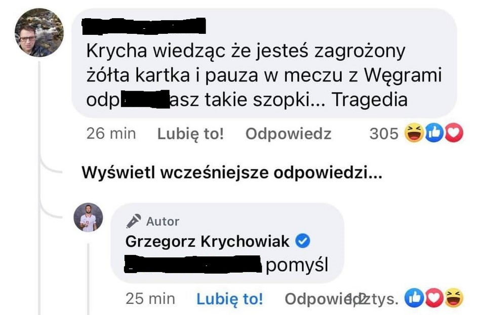 Grzegorz Krychowiak odpowiada kibicowi