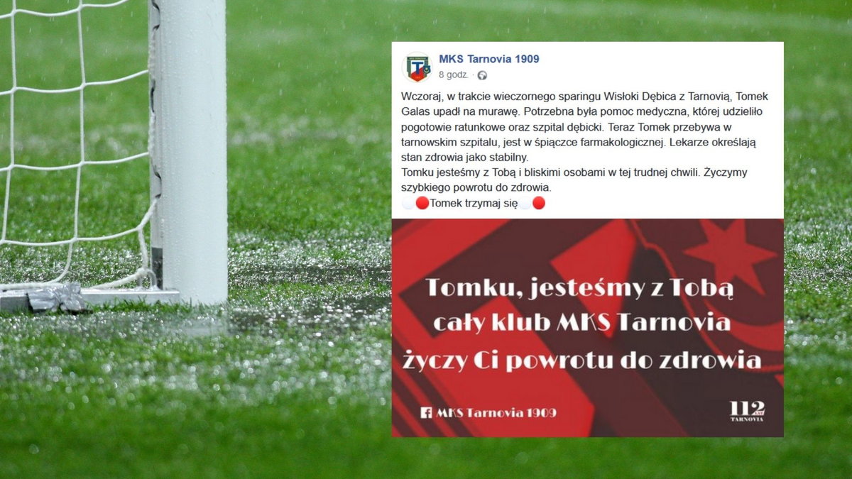 Koszmarne zdarzenie w meczu sparingowym Wisłoki Dębica z Tarnovią Dębica