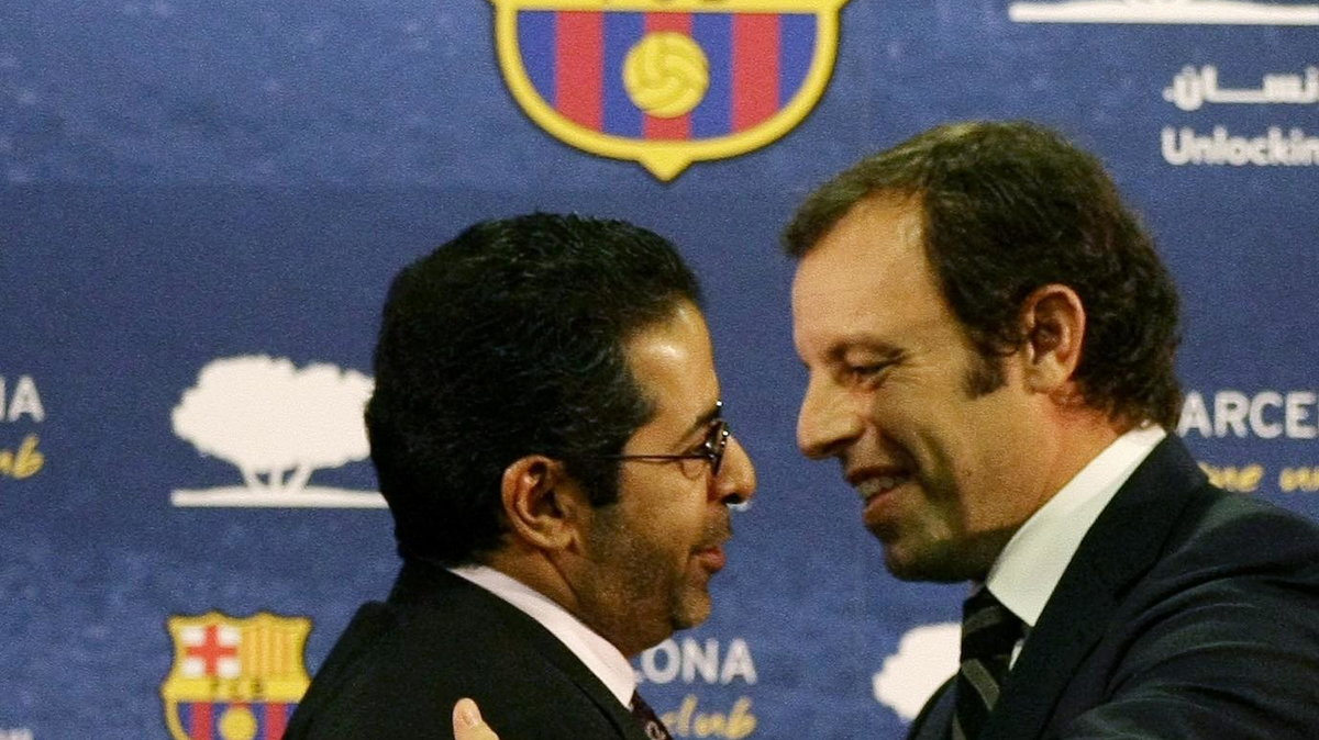 Sandro Rosell (z prawej)