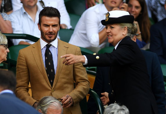 David Beckham na Wimbledonie